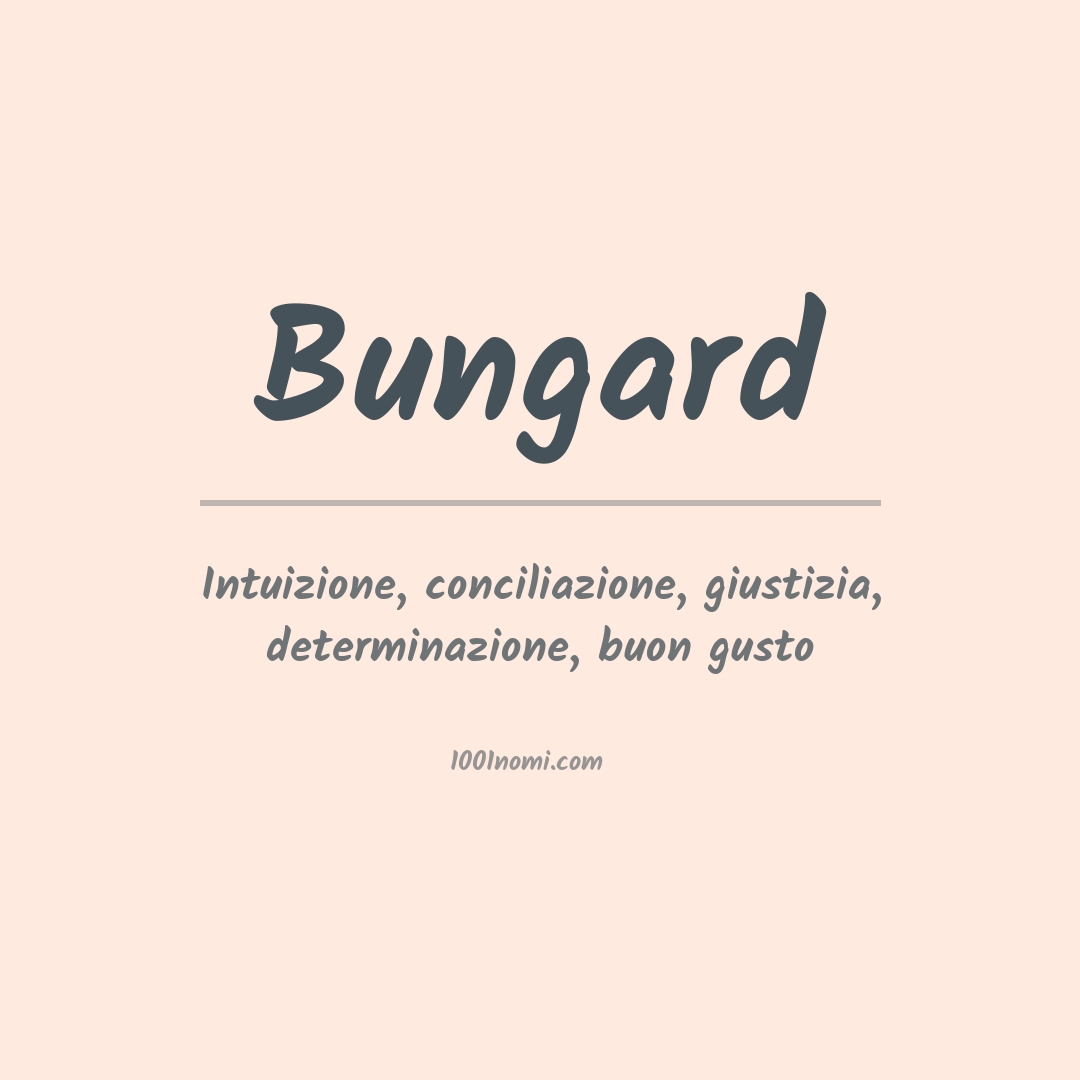 Significato del nome Bungard