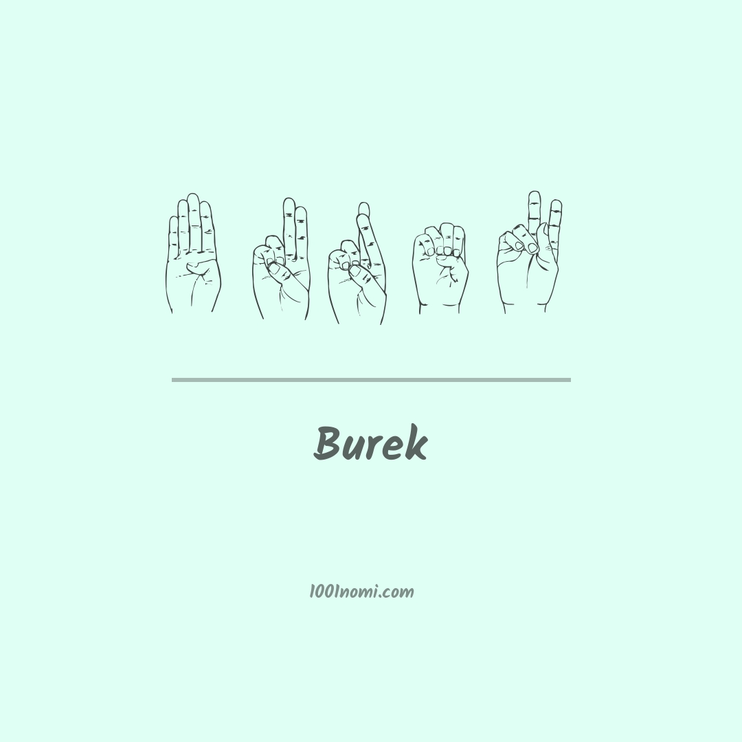 Burek nella lingua dei segni