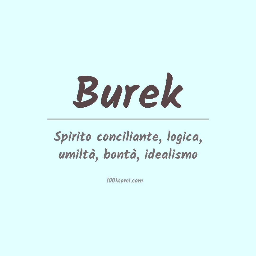 Significato del nome Burek