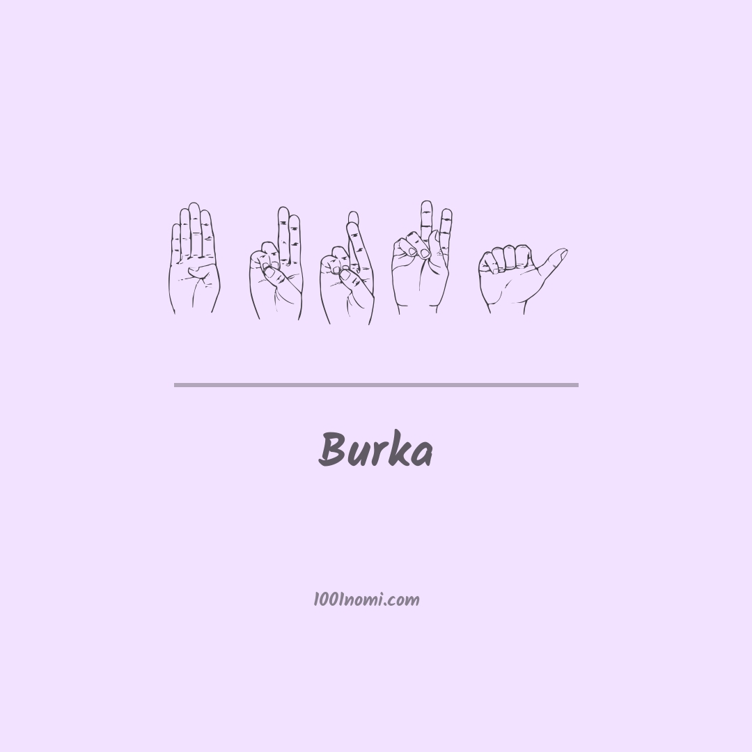 Burka nella lingua dei segni Burka nella lingua dei segni