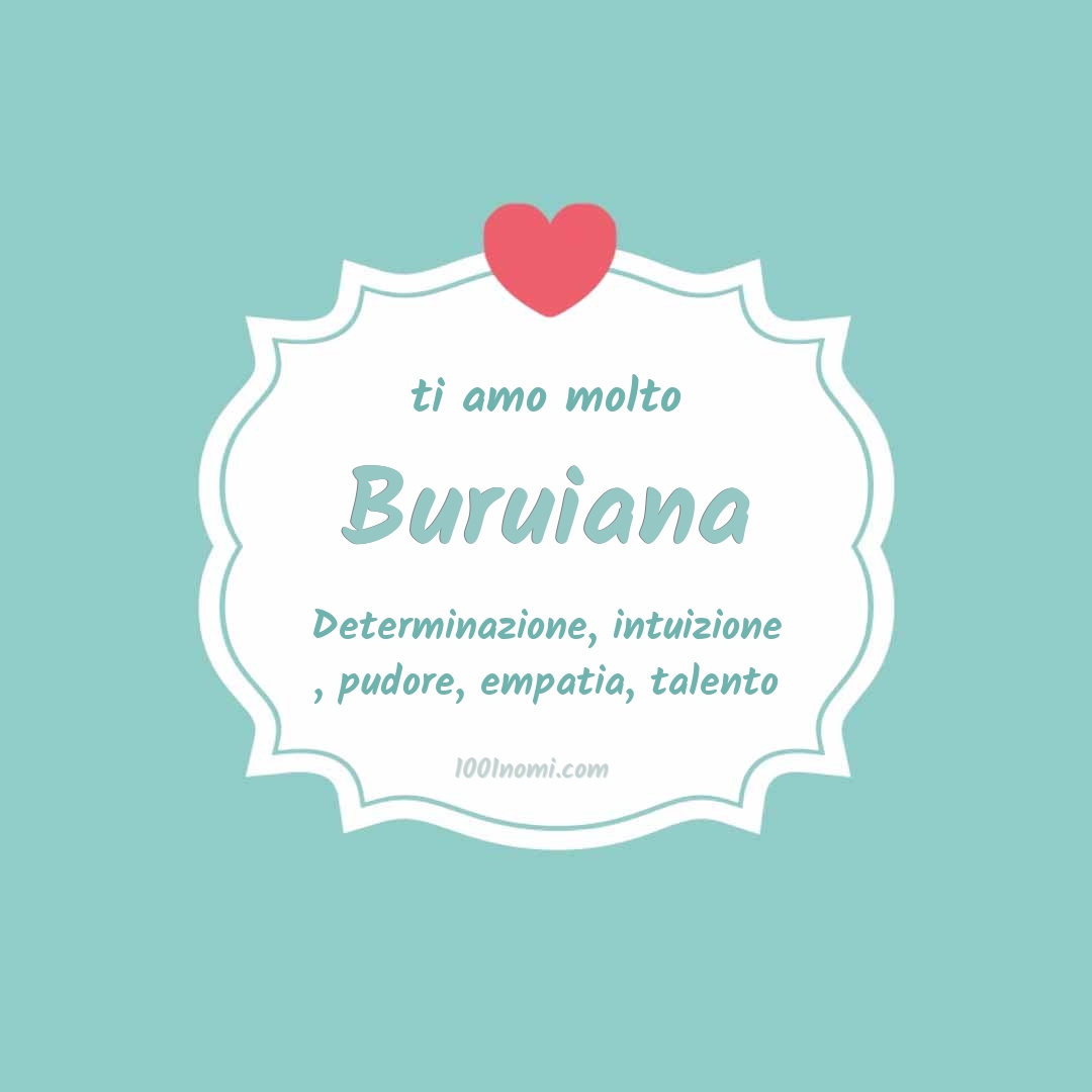 Ti amo molto Buruiana