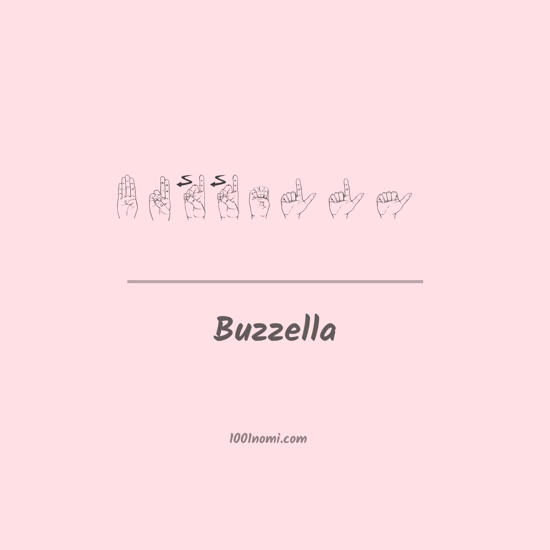 Buzzella nella lingua dei segni