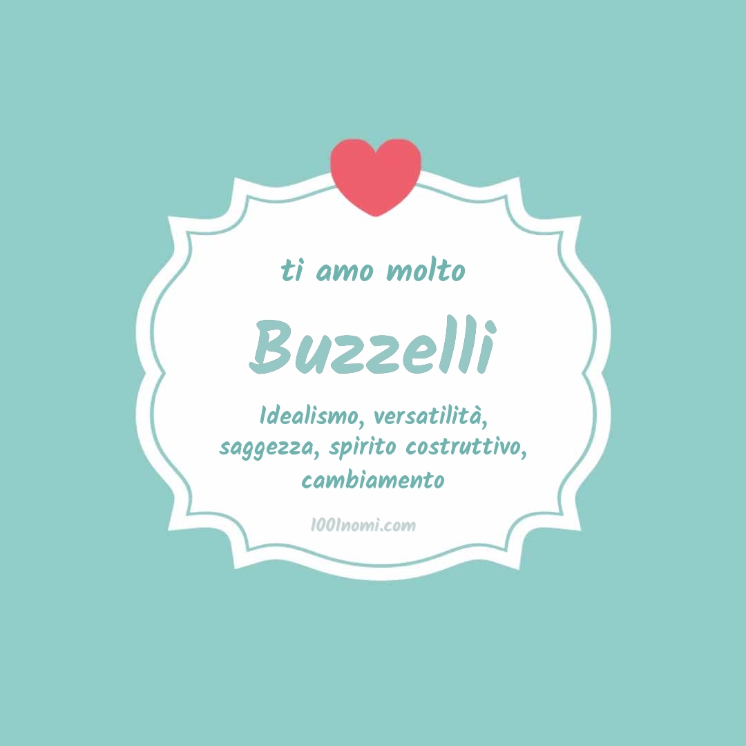 Ti amo molto Buzzelli