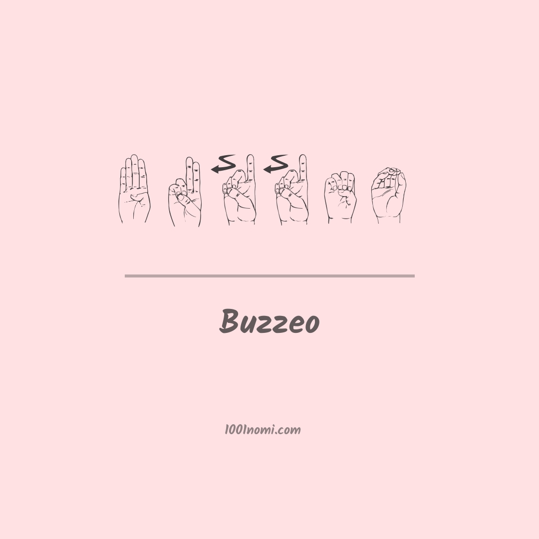 Buzzeo nella lingua dei segni Buzzeo nella lingua dei segni