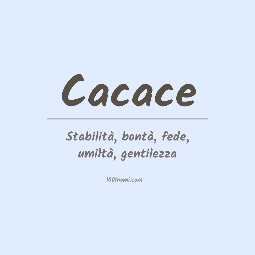 Significato del nome Cacace