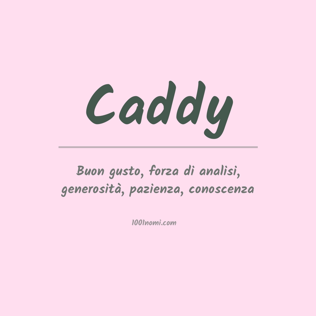 Significato del nome Caddy
