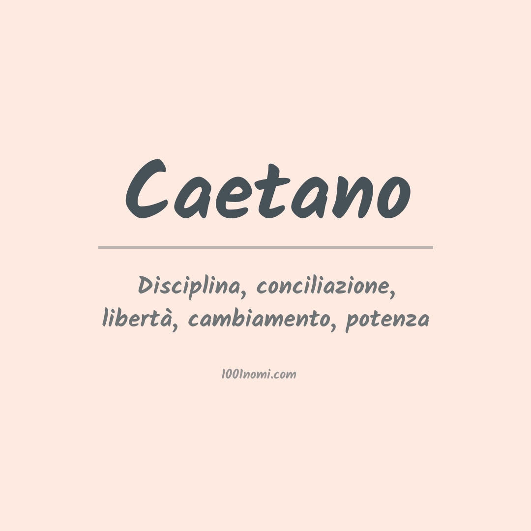 Significato del nome Caetano