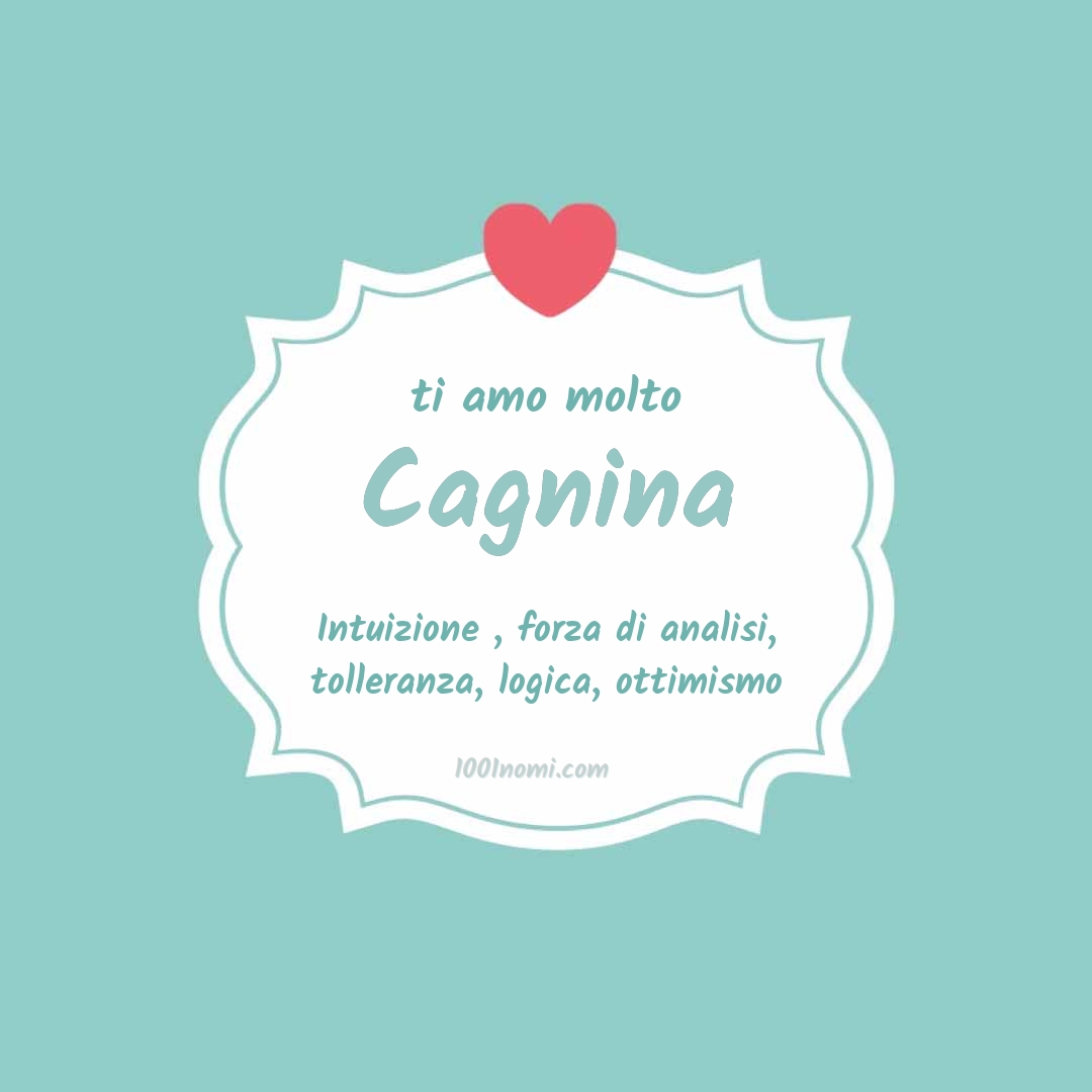 ti amo molto Cagnina Ti amo molto Cagnina