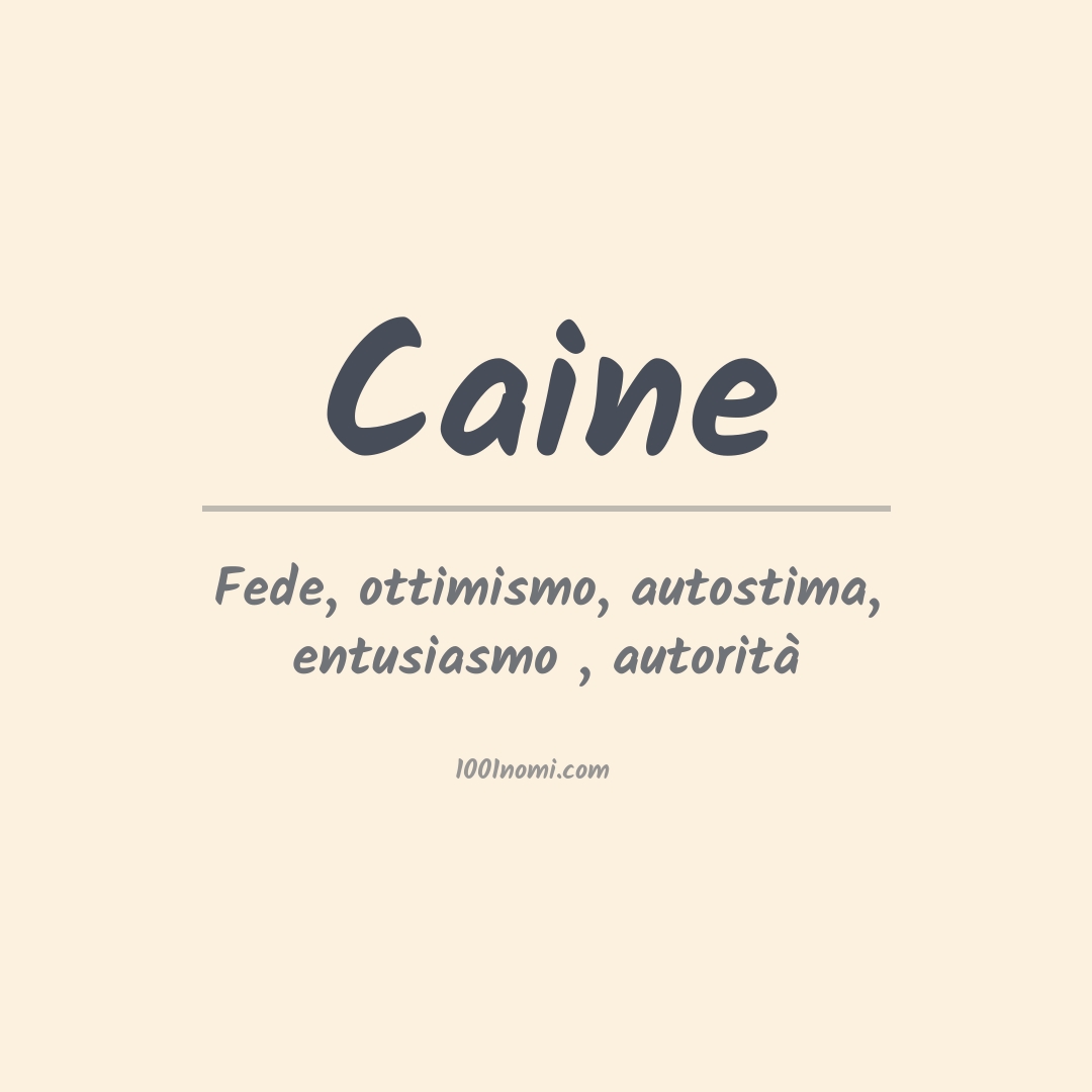 Significato del nome Caine