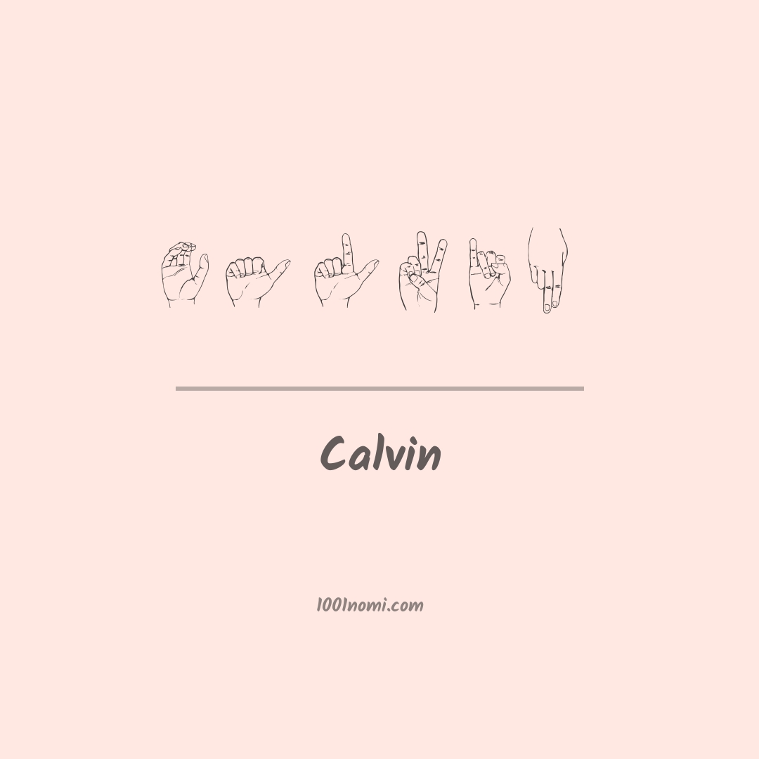 Calvin nella lingua dei segni