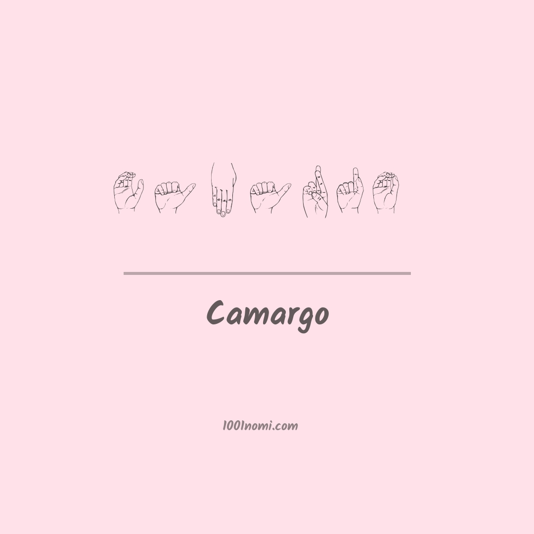 Camargo nella lingua dei segni