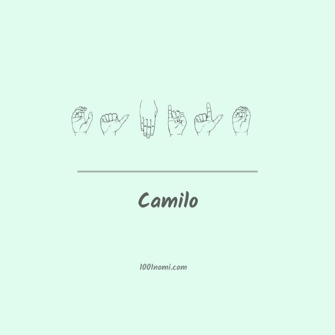 Camilo nella lingua dei segni