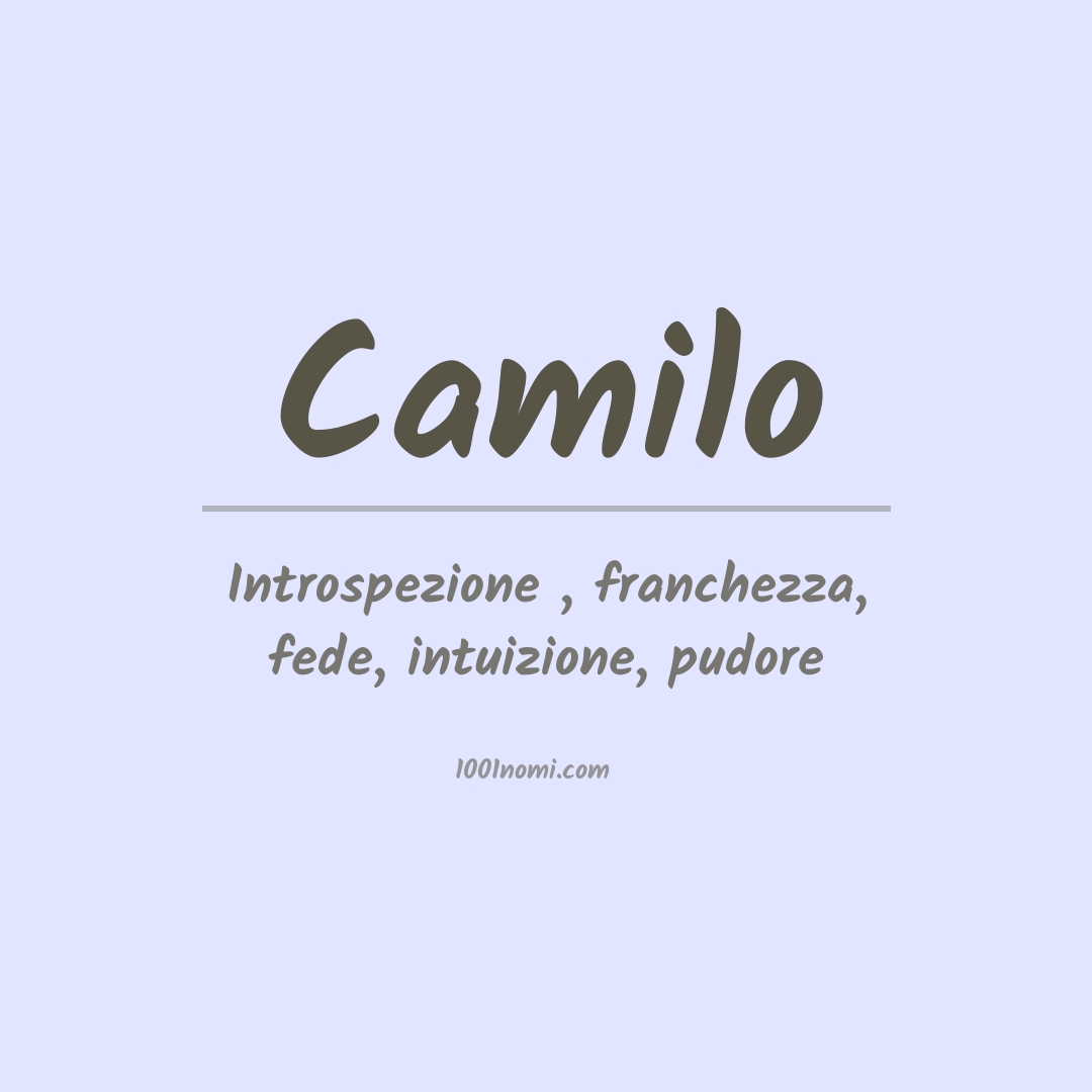 Significato del nome Camilo