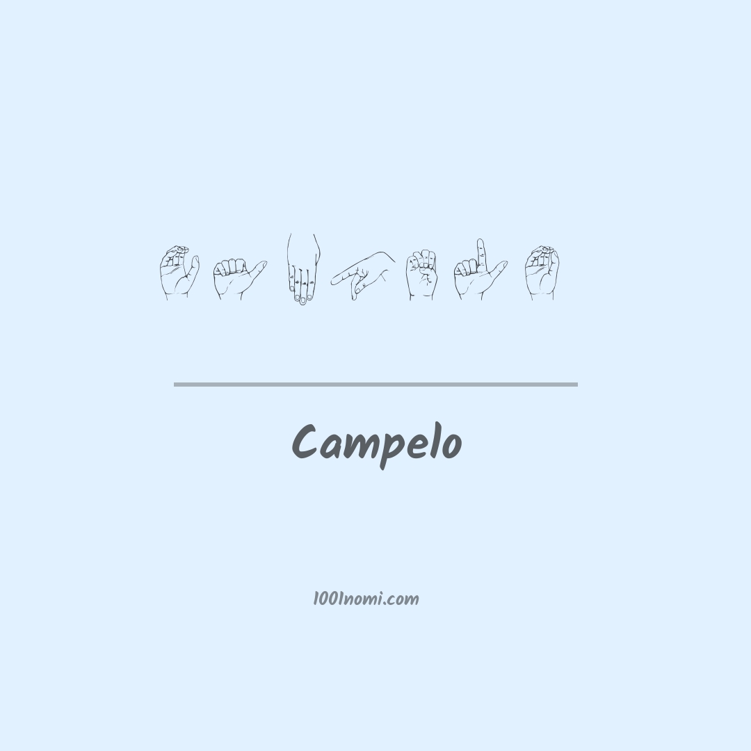 Campelo nella lingua dei segni