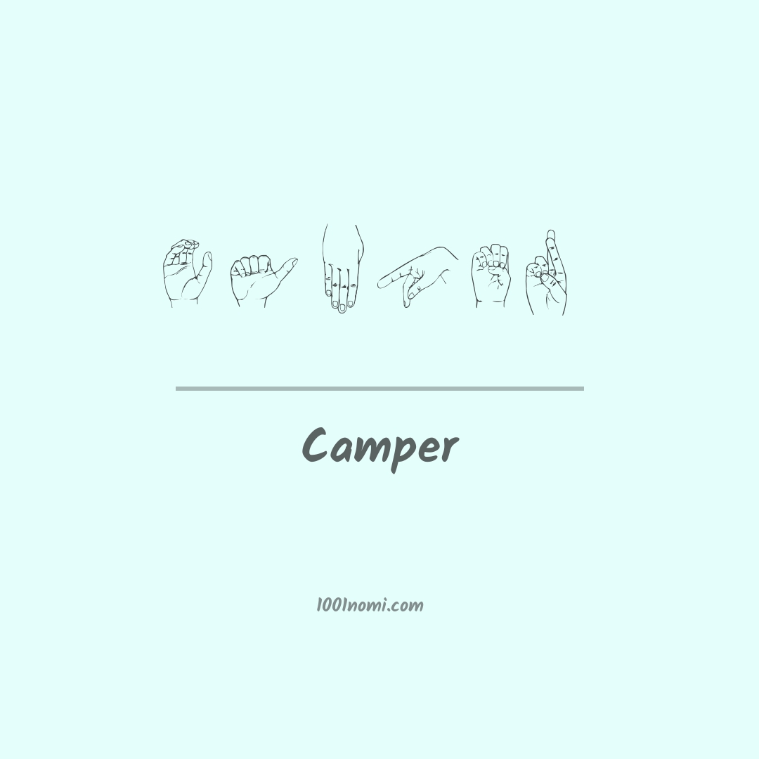 Camper nella lingua dei segni