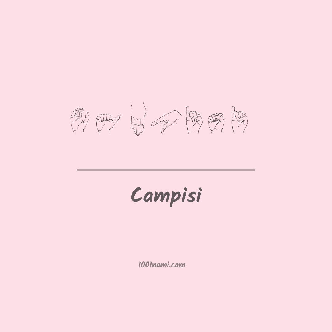 Campisi nella lingua dei segni