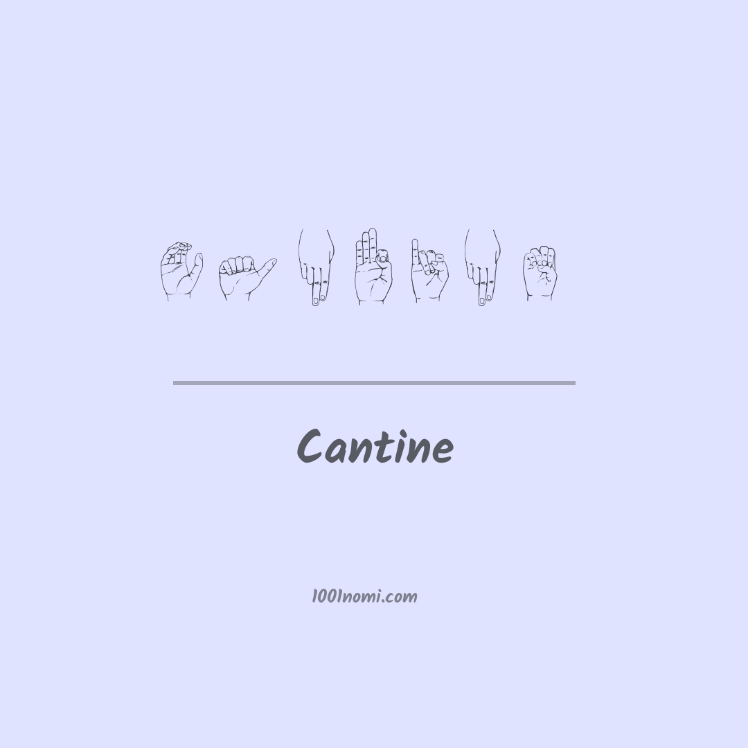 Cantine nella lingua dei segni