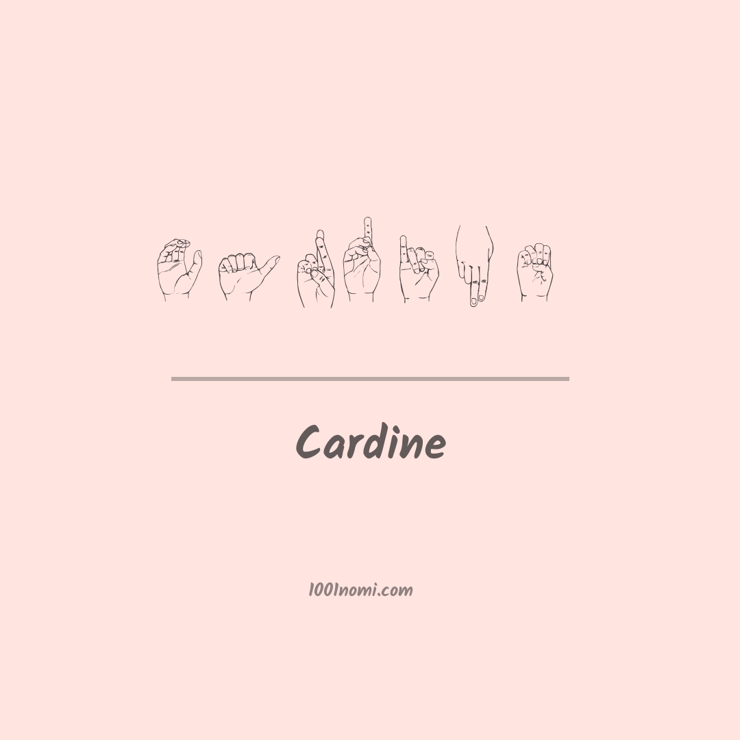 Cardine nella lingua dei segni