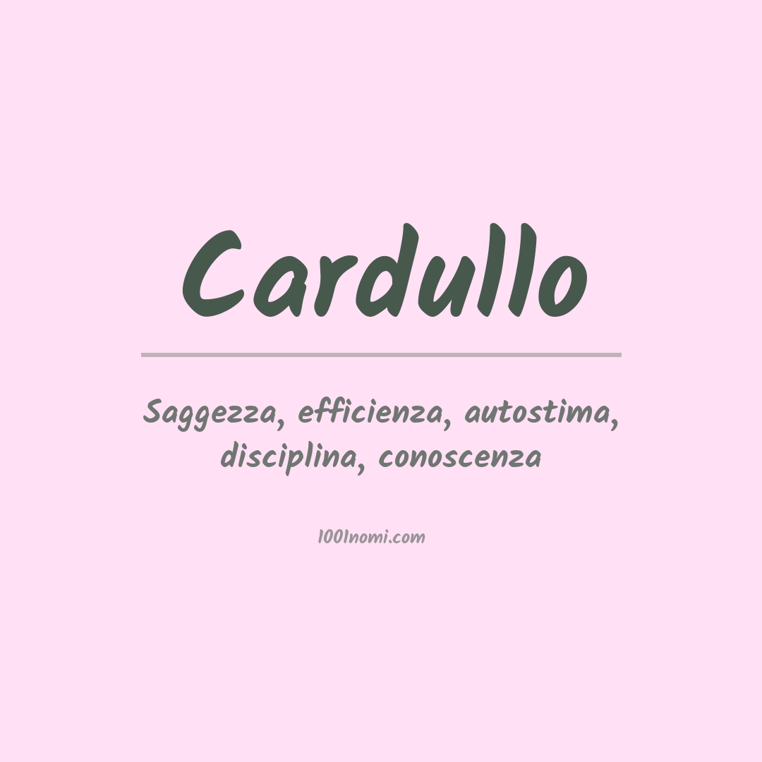 Significato del nome Cardullo