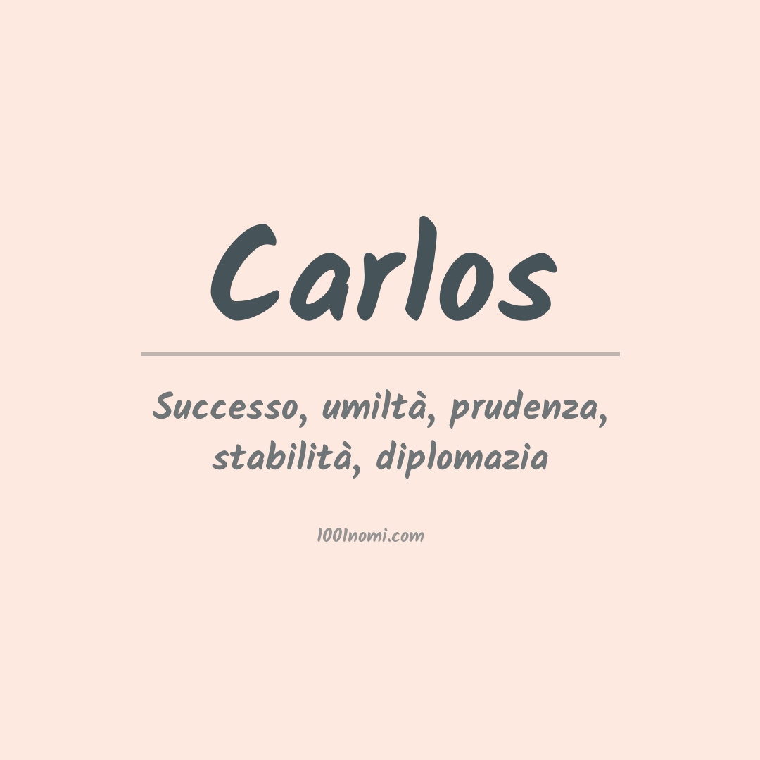 Significato del nome Carlos