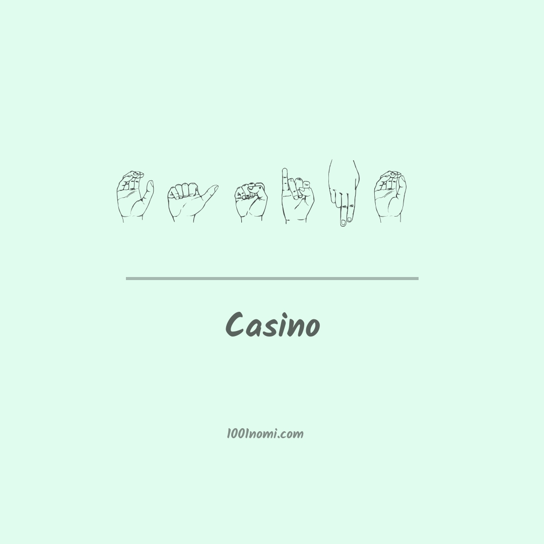 Casino nella lingua dei segni