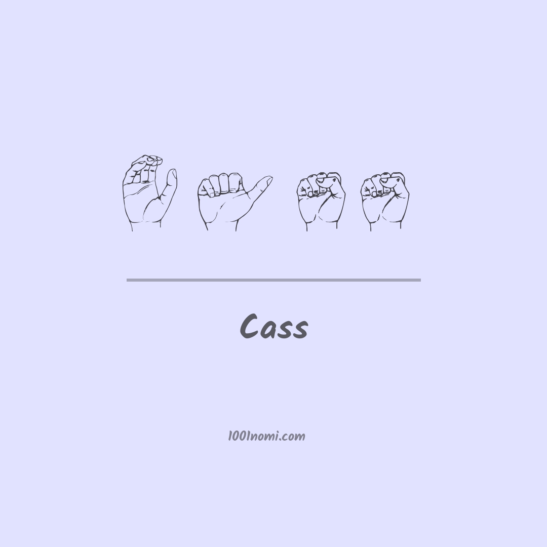 Cass nella lingua dei segni