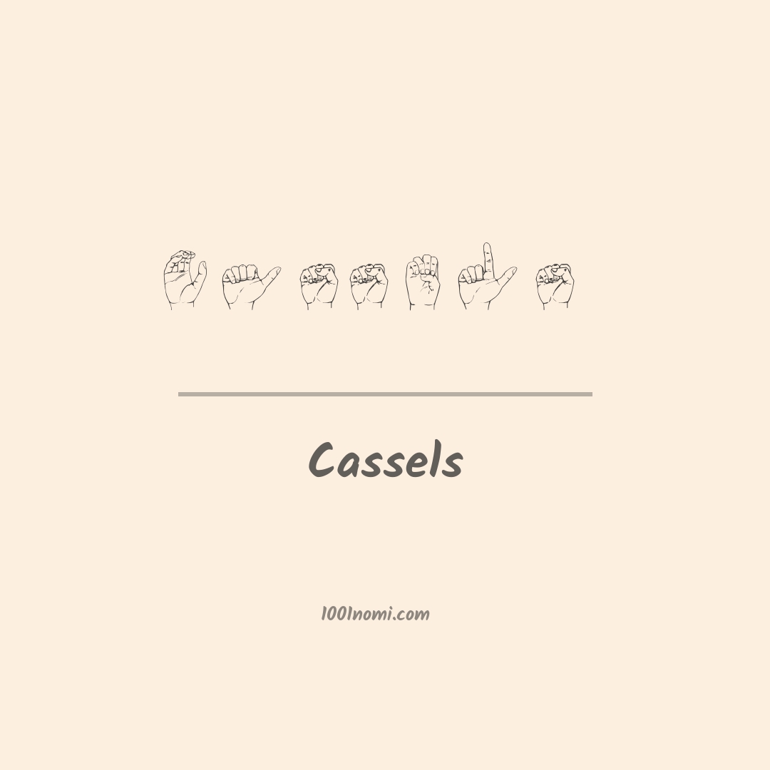 Cassels nella lingua dei segni