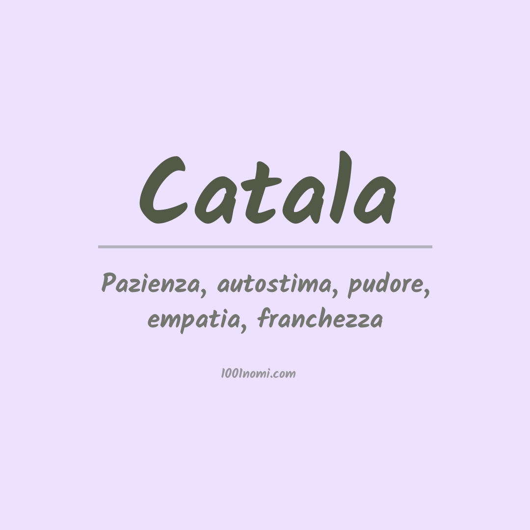 Significato del nome Catala