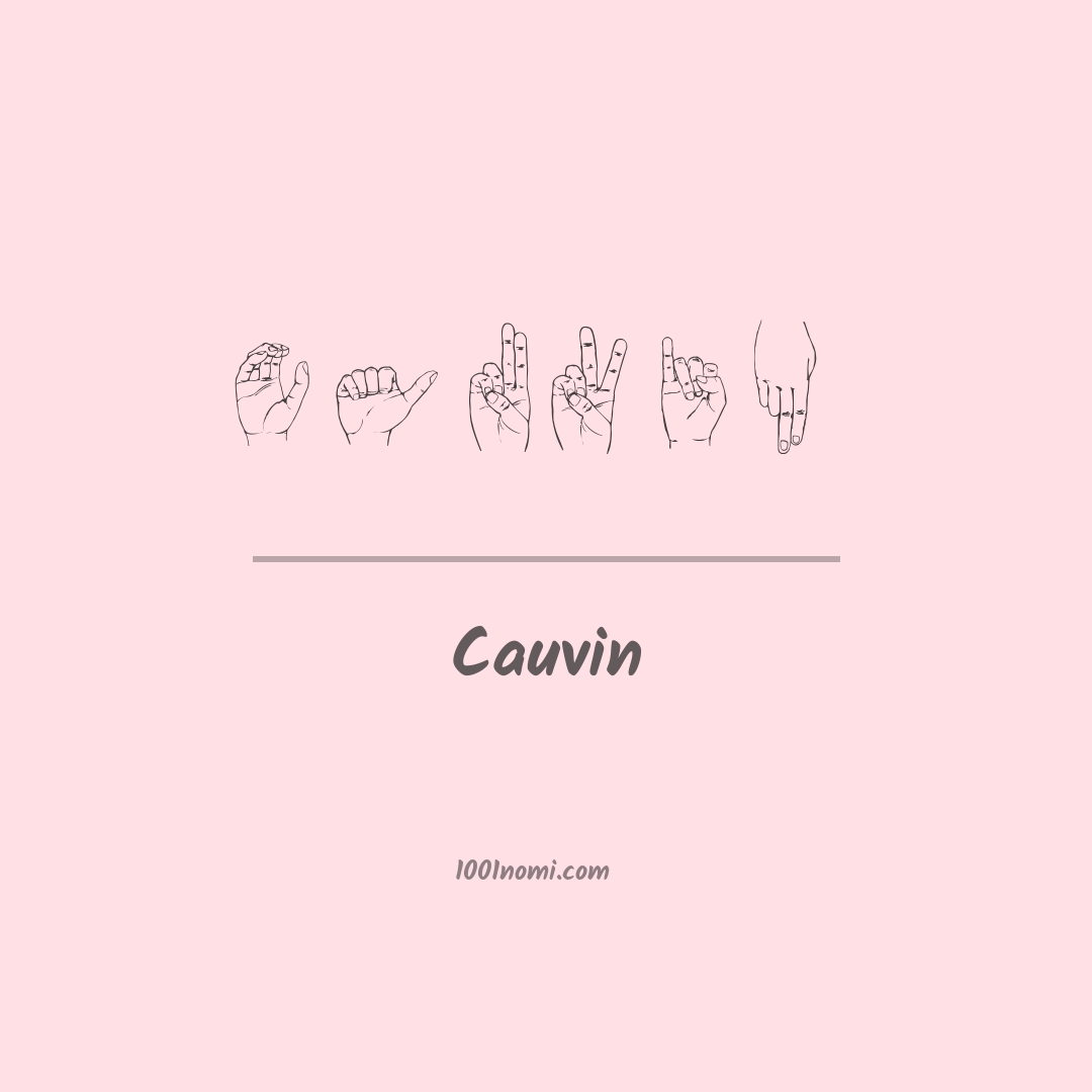 Cauvin nella lingua dei segni