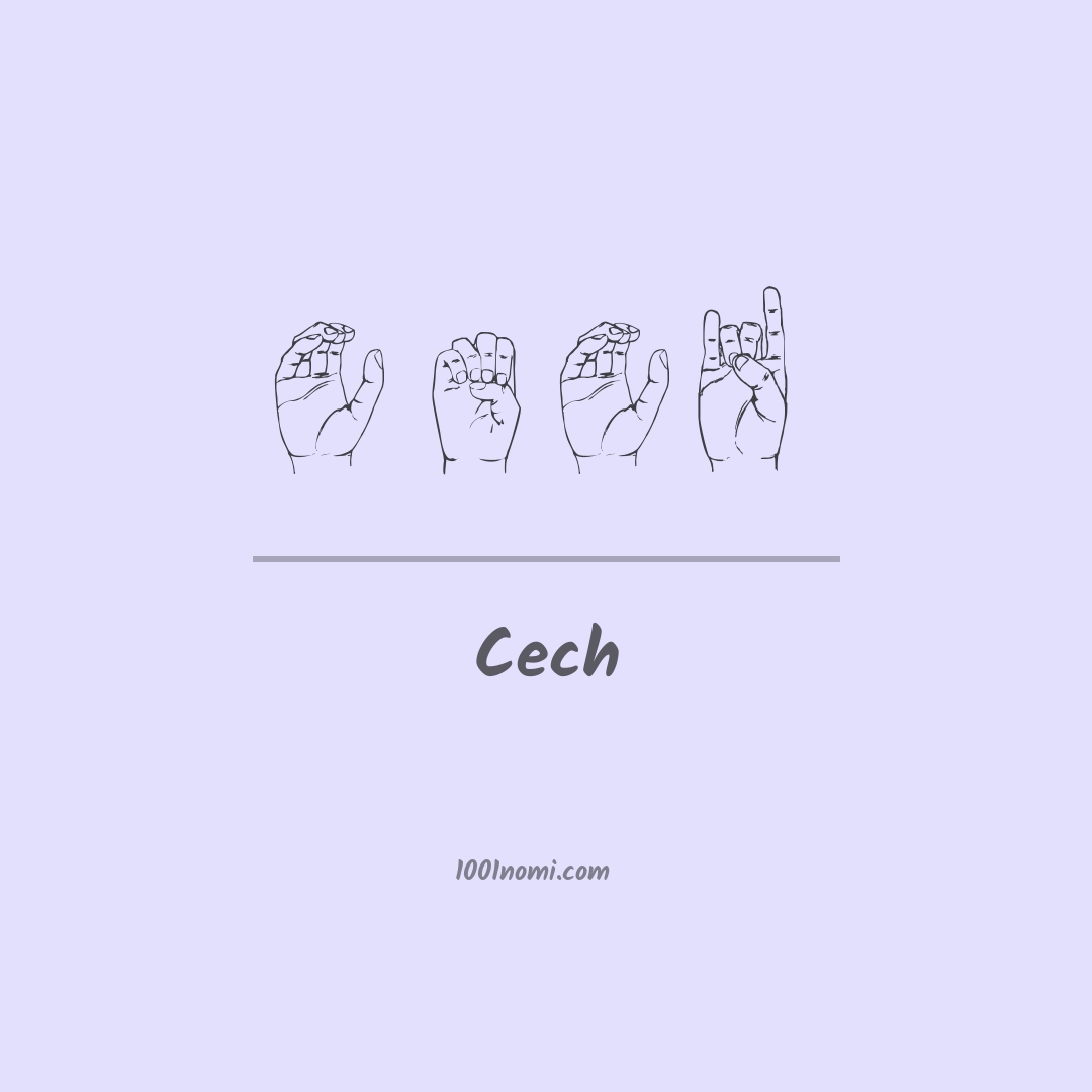 Cech nella lingua dei segni