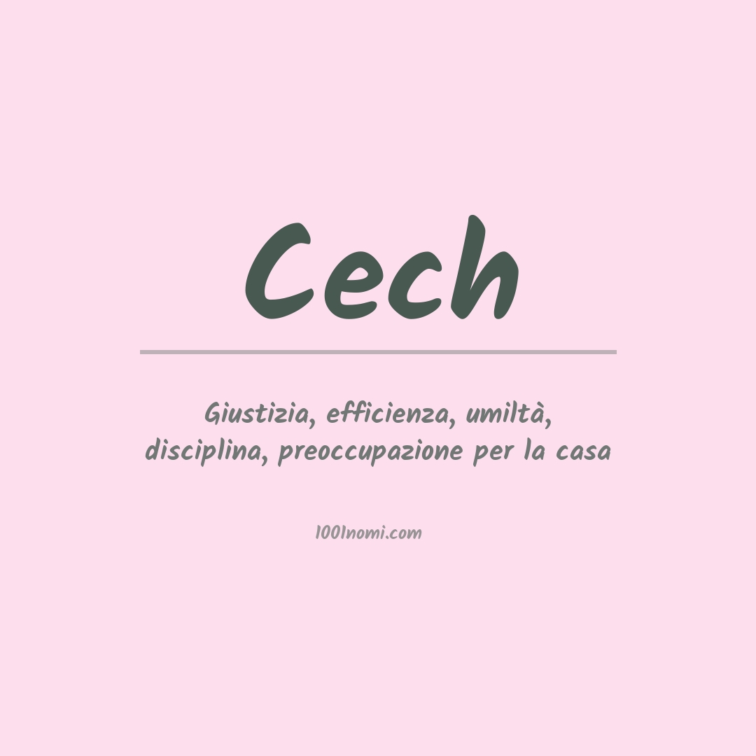 Significato del nome Cech