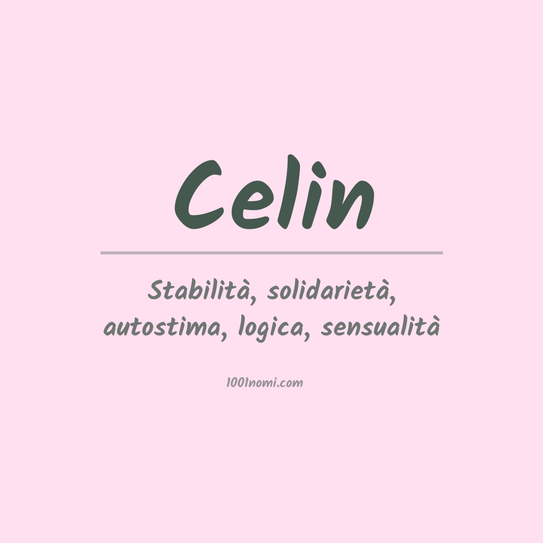 Significato del nome Celin