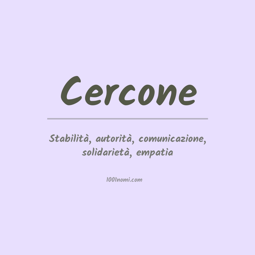 Significato del nome Cercone