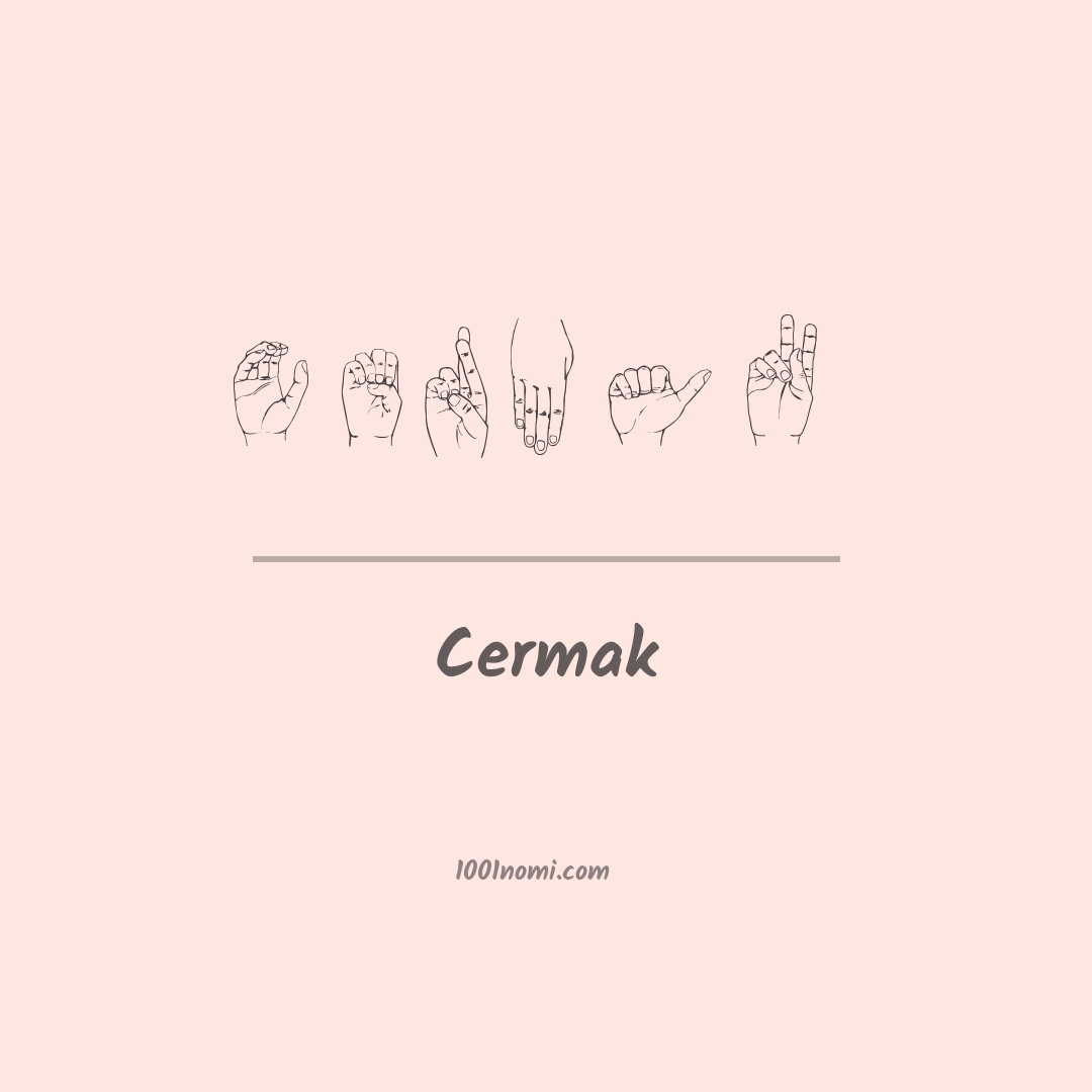 Cermak nella lingua dei segni