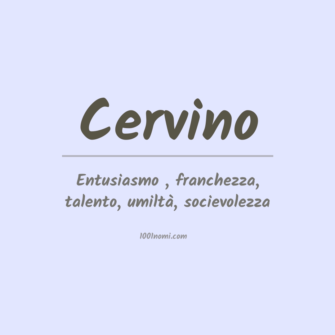 Significato del nome Cervino