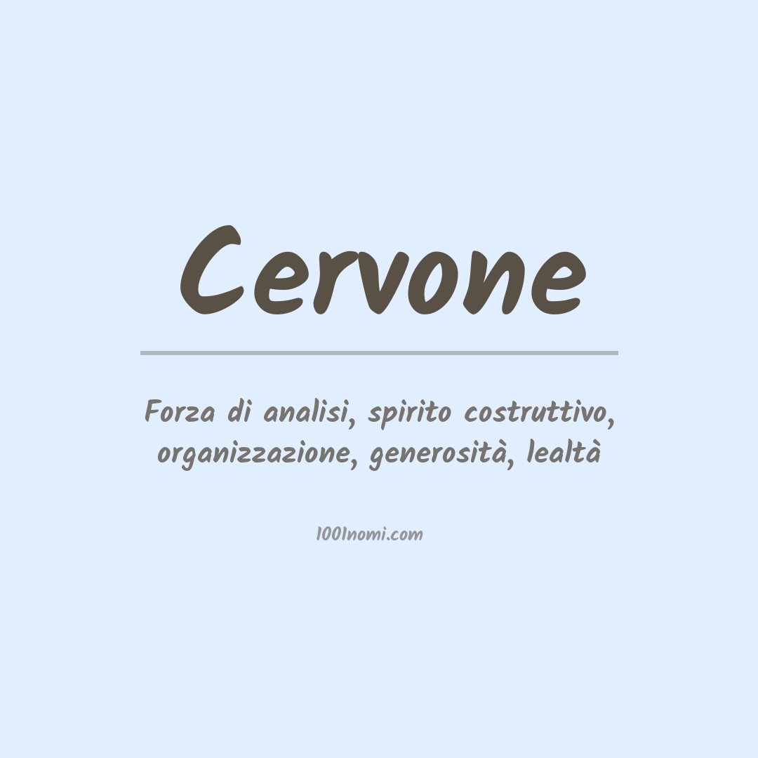 Significato del nome Cervone