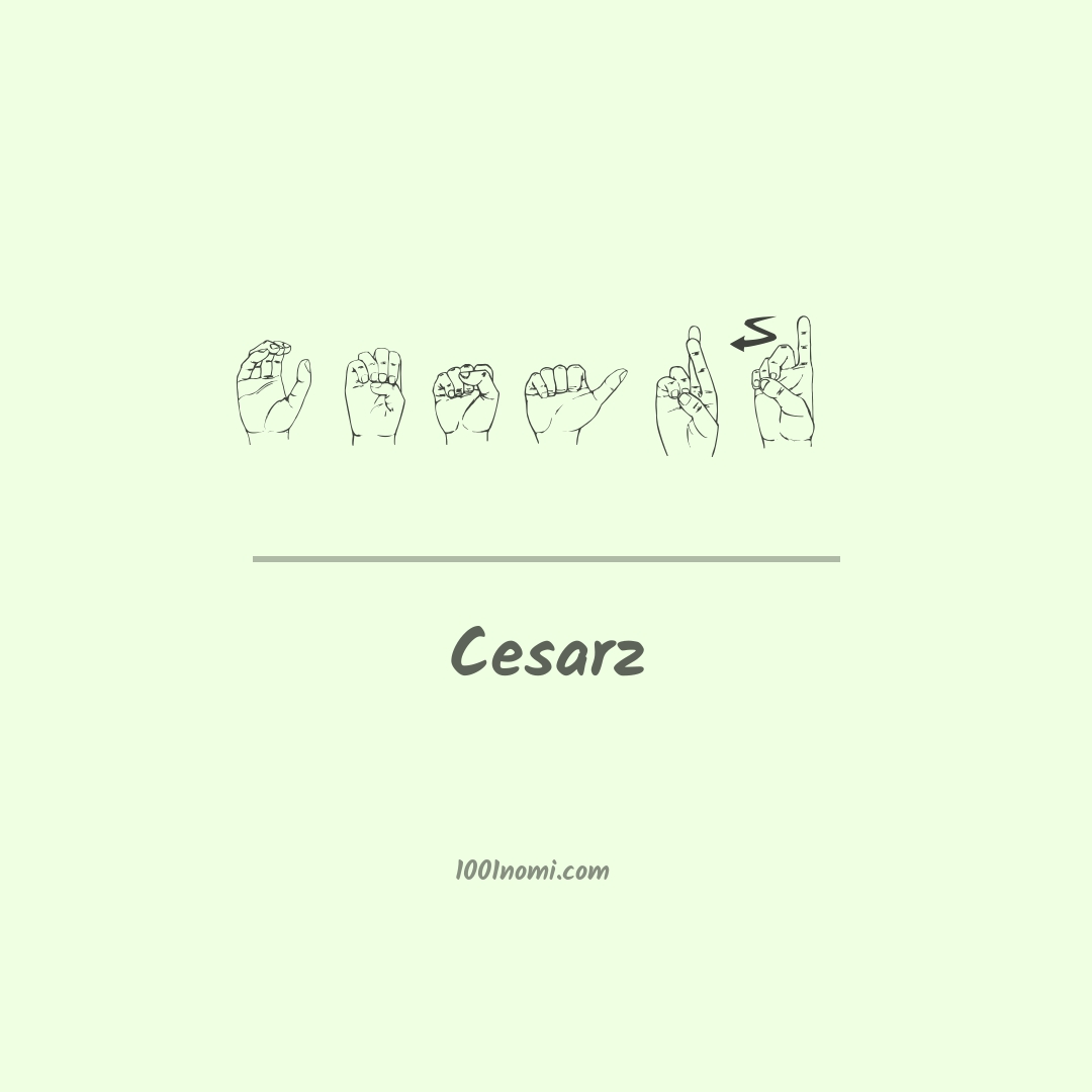 Cesarz nella lingua dei segni