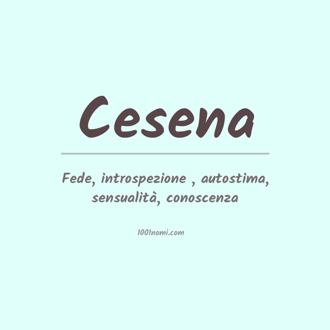 Significato del nome Cesena