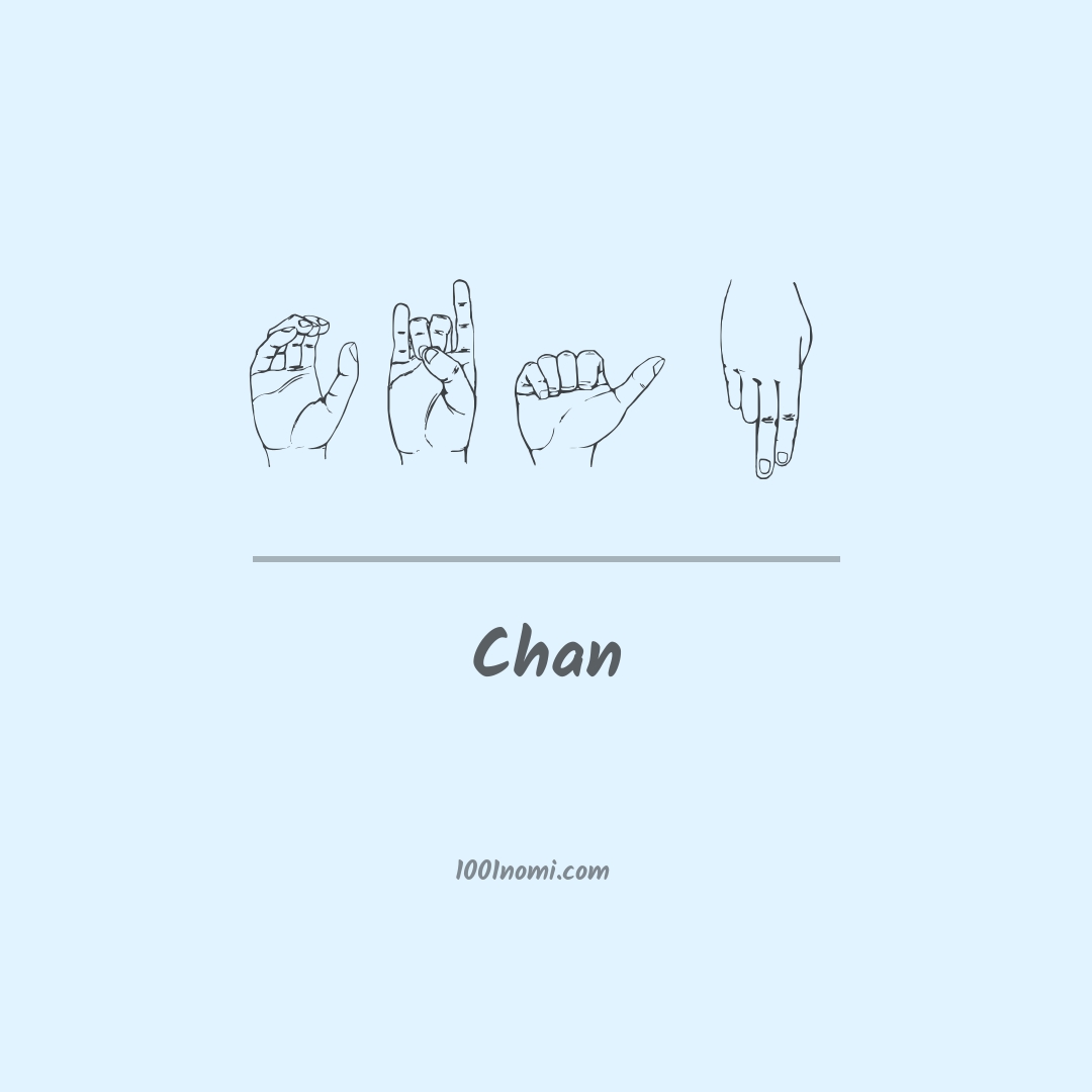 Chan nella lingua dei segni