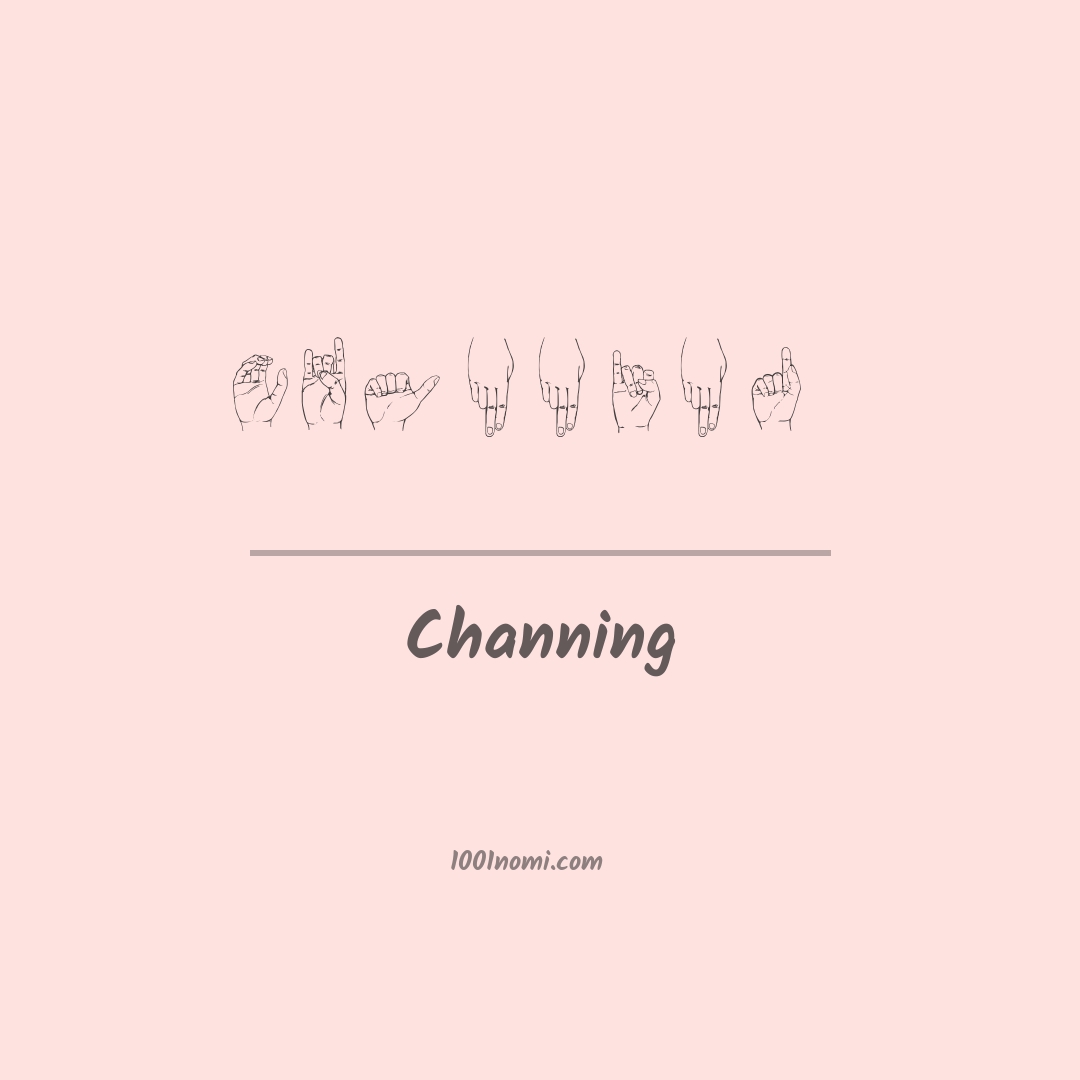 Channing nella lingua dei segni Channing nella lingua dei segni