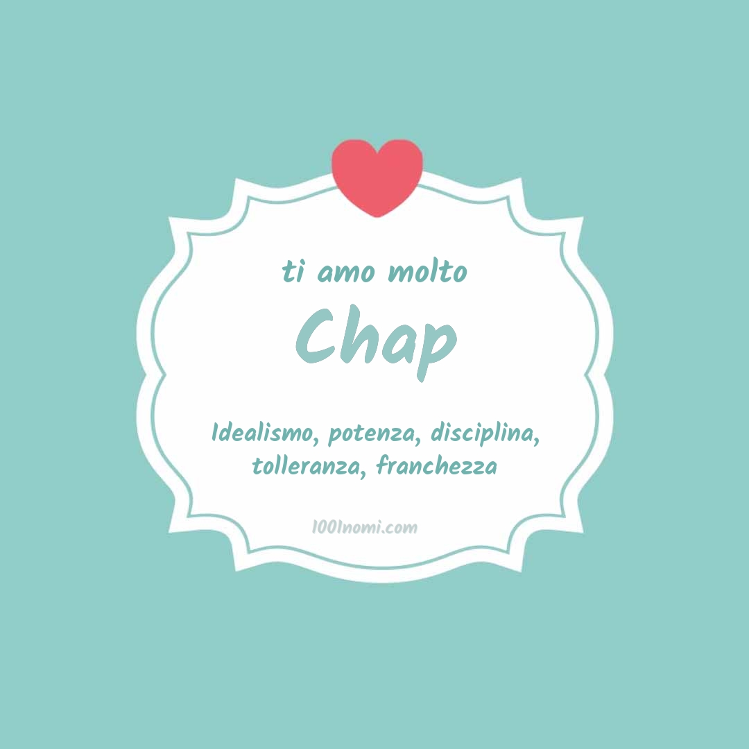 Ti amo molto Chap