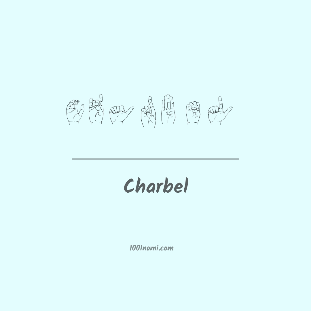 Charbel nella lingua dei segni Charbel nella lingua dei segni