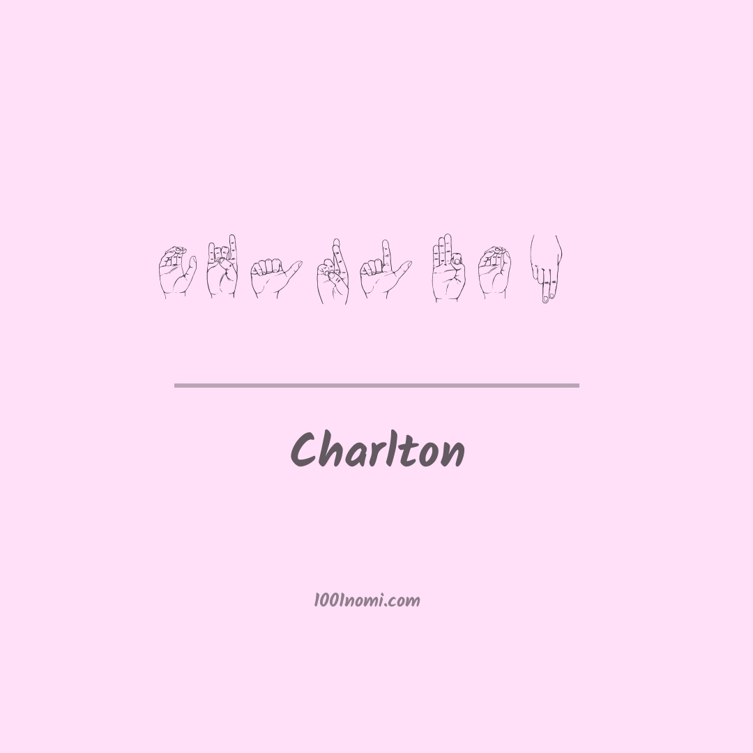 Charlton nella lingua dei segni