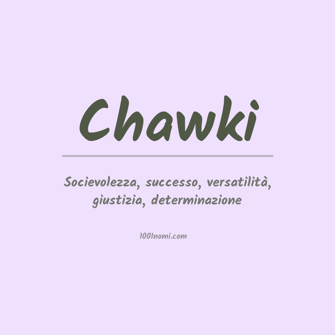 Significato del nome Chawki Significato del nome Chawki