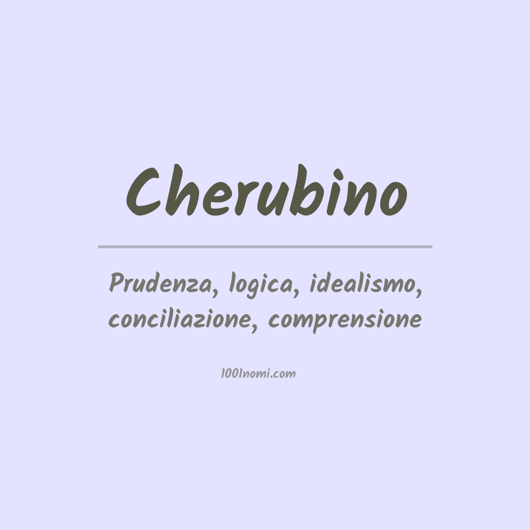 Significato del nome Cherubino Significato del nome Cherubino