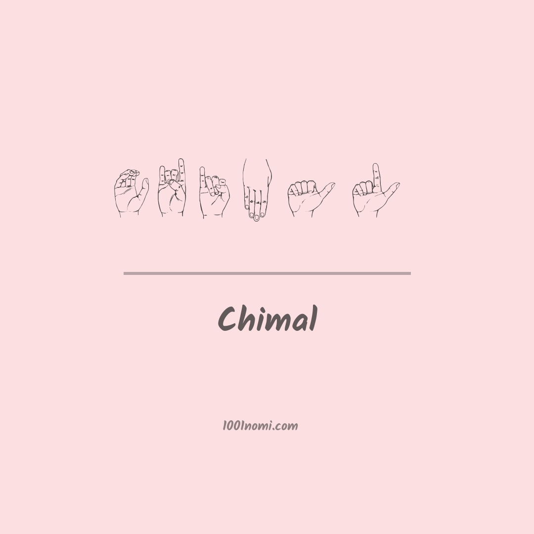 Chimal nella lingua dei segni Chimal nella lingua dei segni