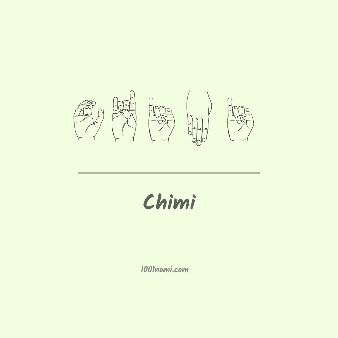 Chimi nella lingua dei segni
