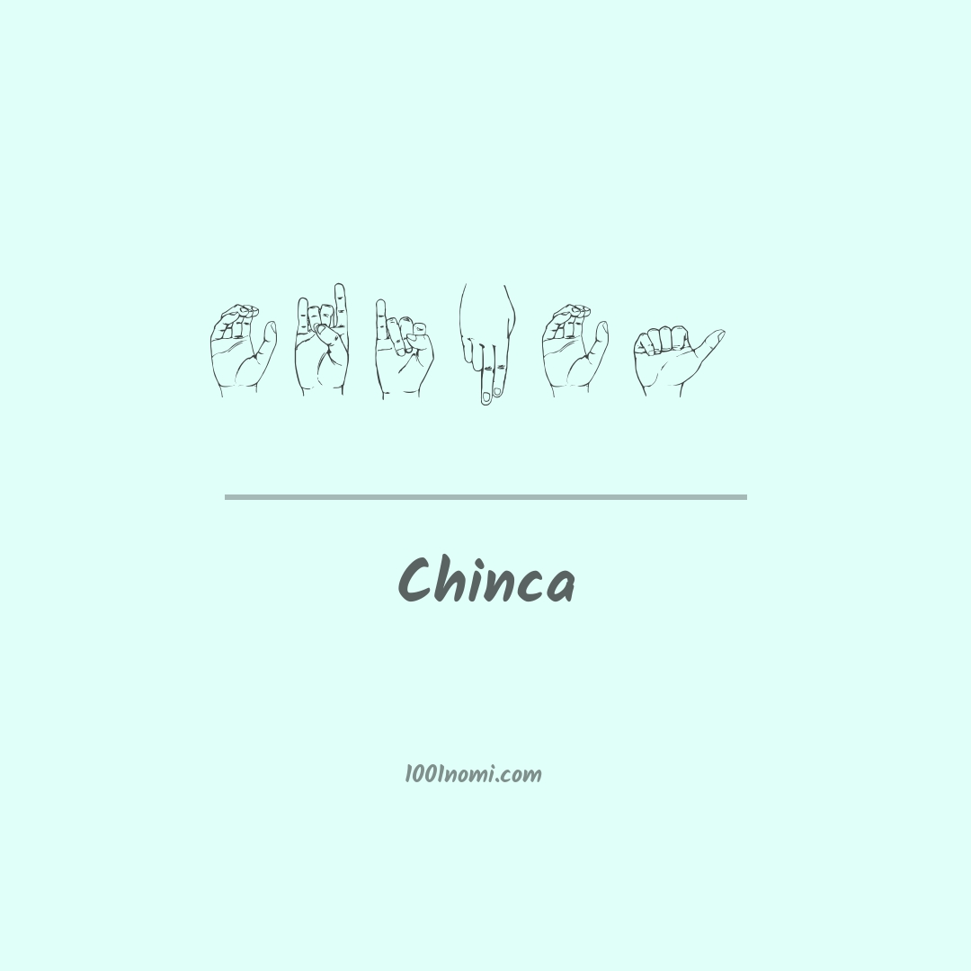 Chinca nella lingua dei segni