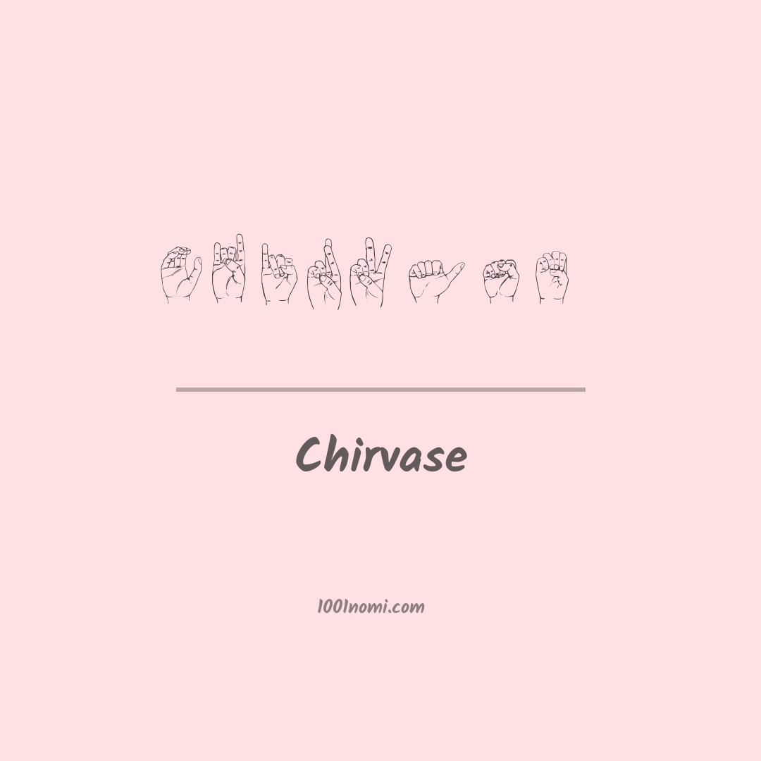 Chirvase nella lingua dei segni