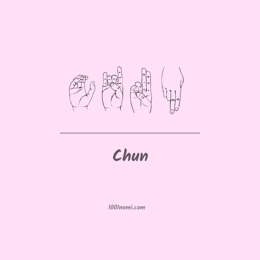 Chun nella lingua dei segni